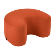 Pouf en laine terracotta Ü - noo.ma - The Cool Republic