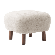 Pouf en noyer et peau de mouton Little Petra ATD1 - &tradition - The Cool Republic