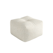 Pouf en polyester blanc craie 50x35cm Buddy - Karup - The Cool Republic