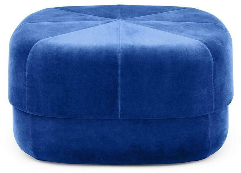 Pouf en polyester bleu électrique L Circus Electric bleu - Normann Copenhagen - The Cool Republic