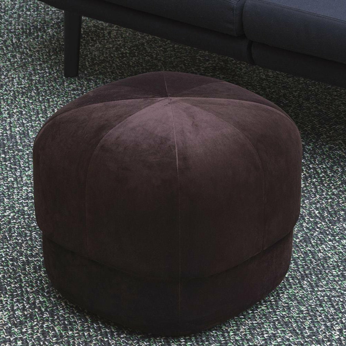 Pouf en polyester coffee S Circus Coffee - Normann Copenhagen - The Cool Republic