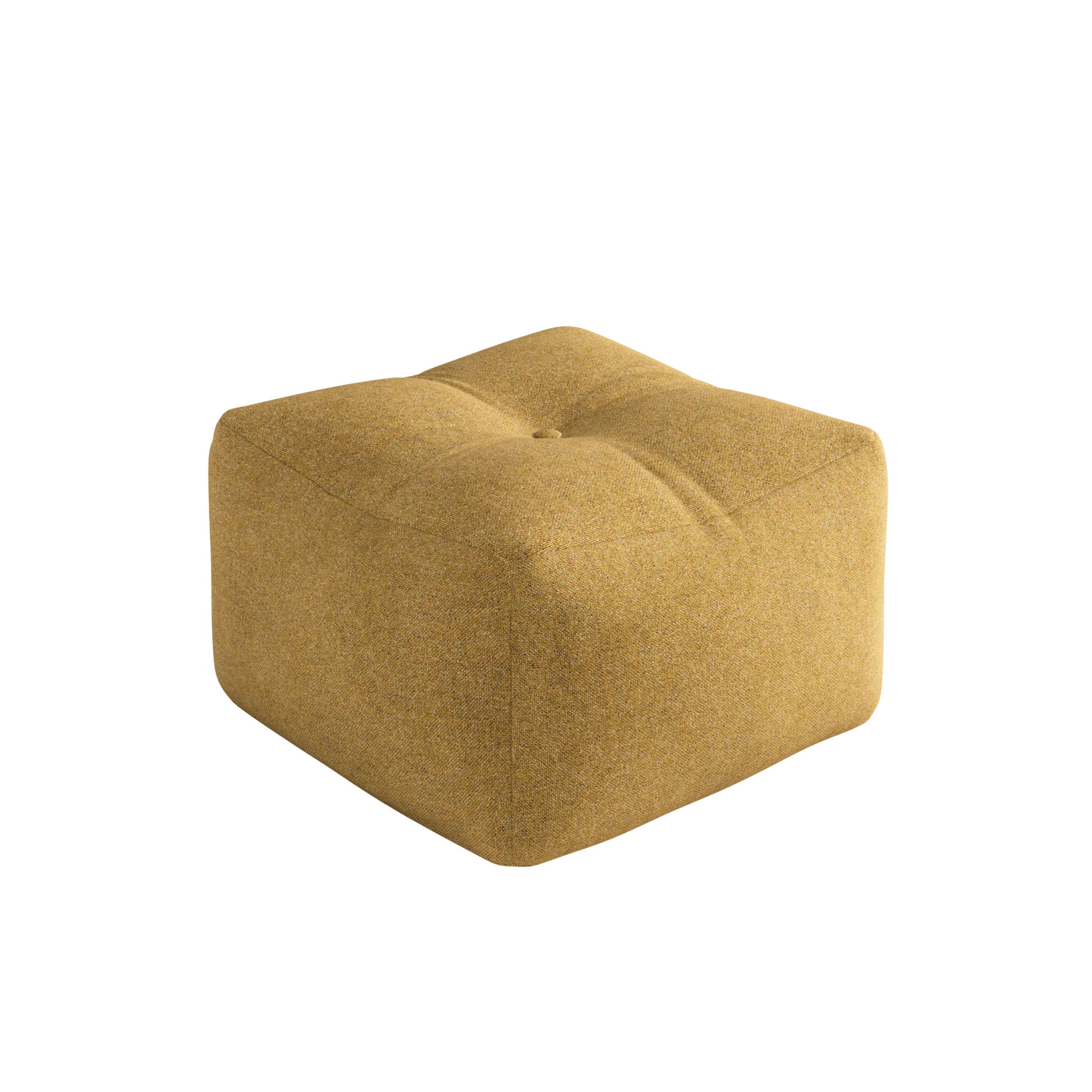 Pouf en polyester ocre 50x35cm Buddy - Karup - The Cool Republic