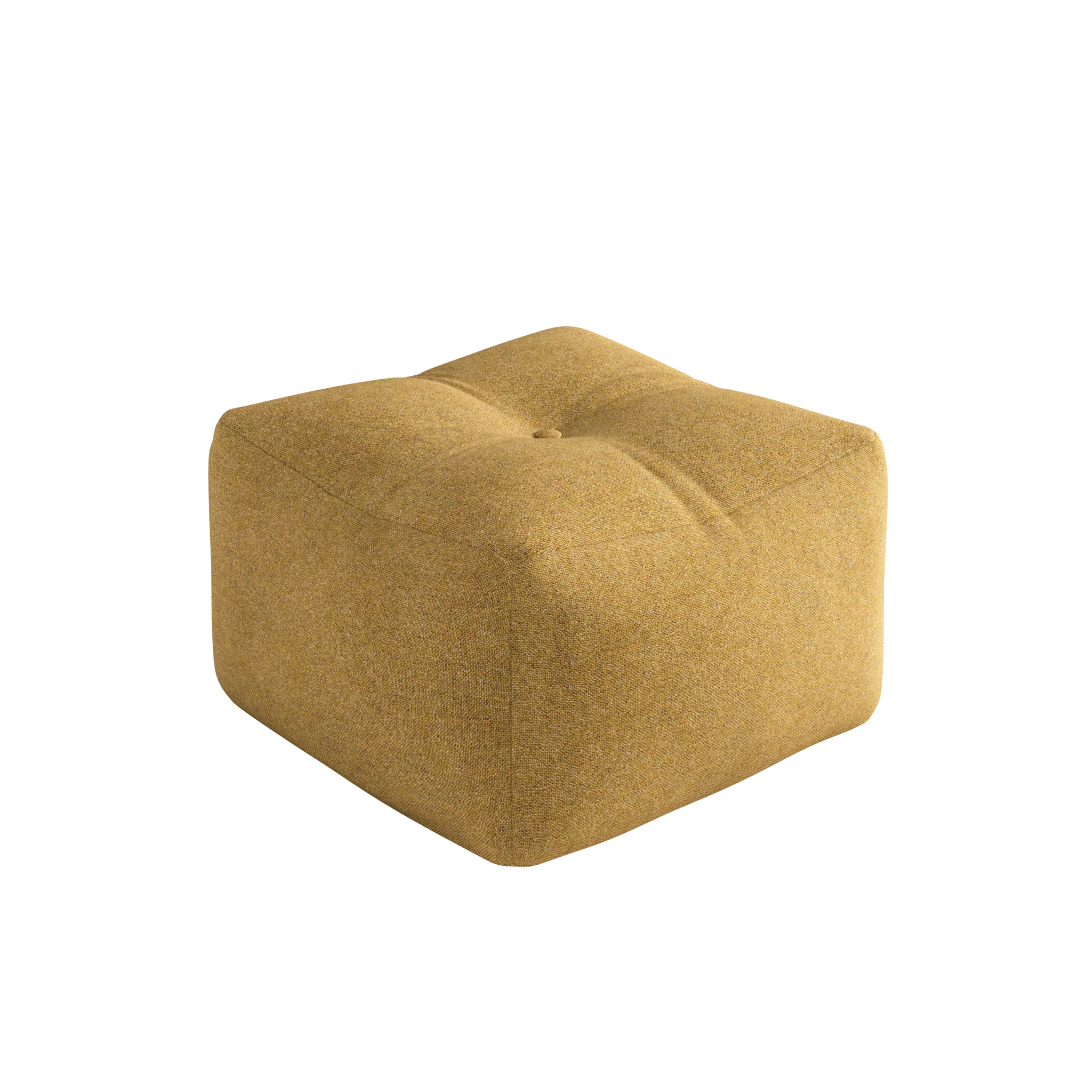 Pouf en polyester ocre 50x35cm Buddy - Karup - The Cool Republic