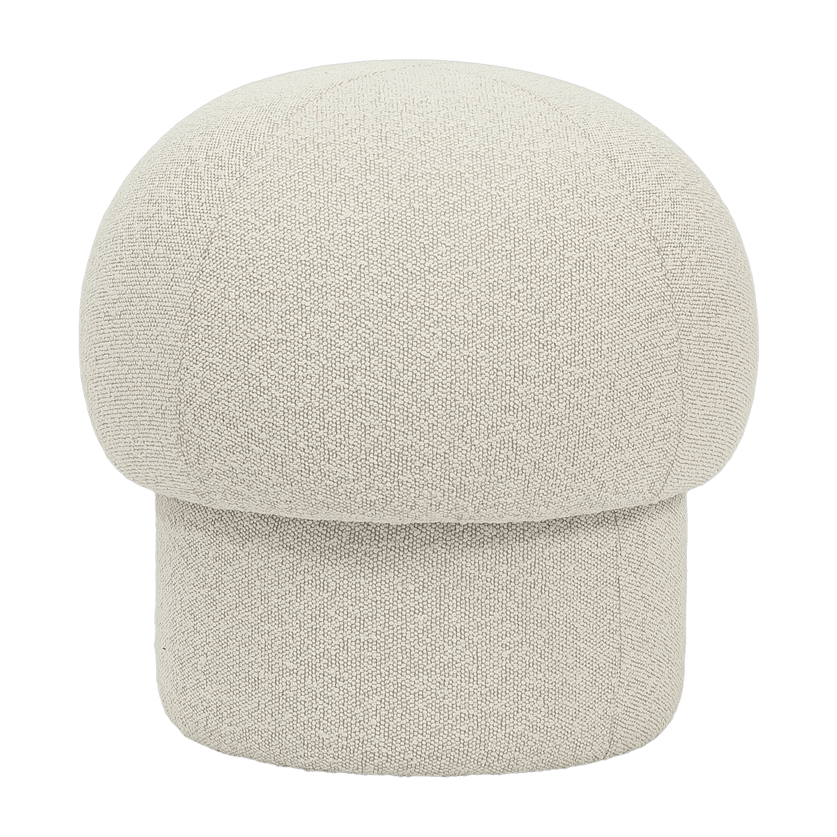 Pouf en polyester recyclé beige 50 cm Uno - Design House Stockholm - The Cool Republic