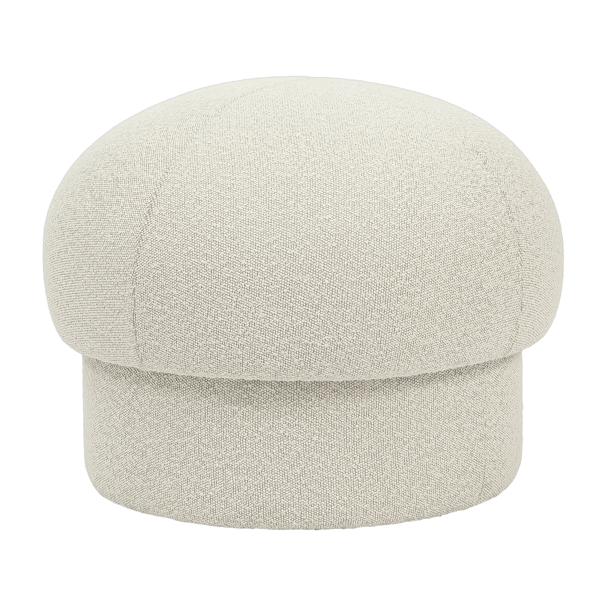 Pouf en polyester recyclé beige 65 cm Uno - Design House Stockholm - The Cool Republic