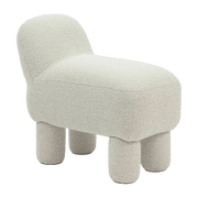 Pouf en polyester recyclé crème 59 cm Lulu - Design House Stockholm - The Cool Republic