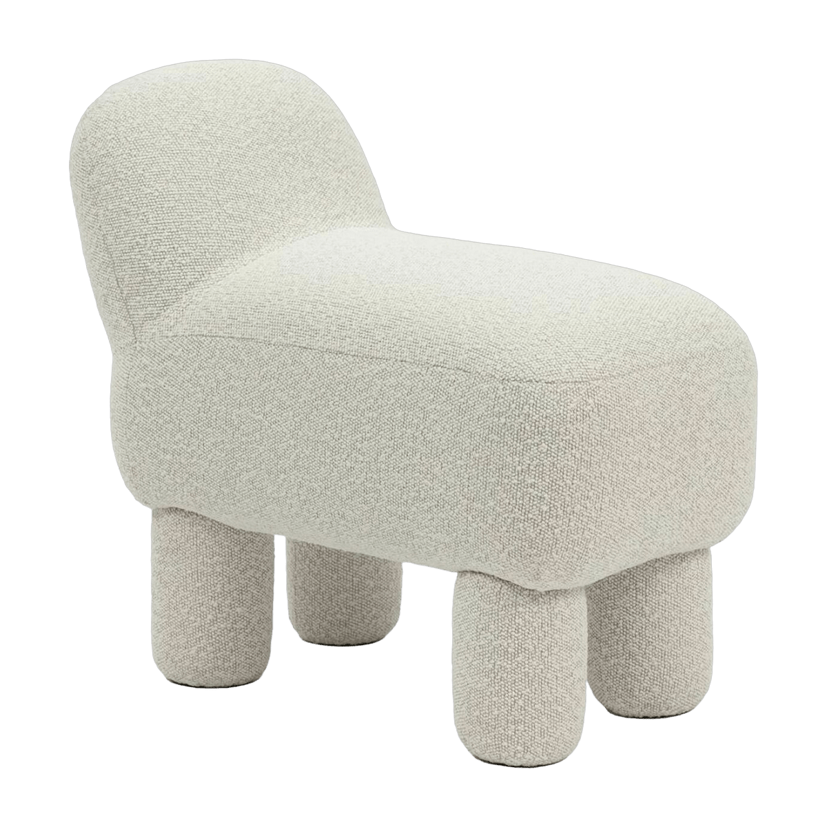 Pouf en polyester recyclé crème 59 cm Lulu - Design House Stockholm - The Cool Republic