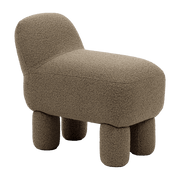 Pouf en polyester recyclé marron 59 cm Lulu - Design House Stockholm - The Cool Republic