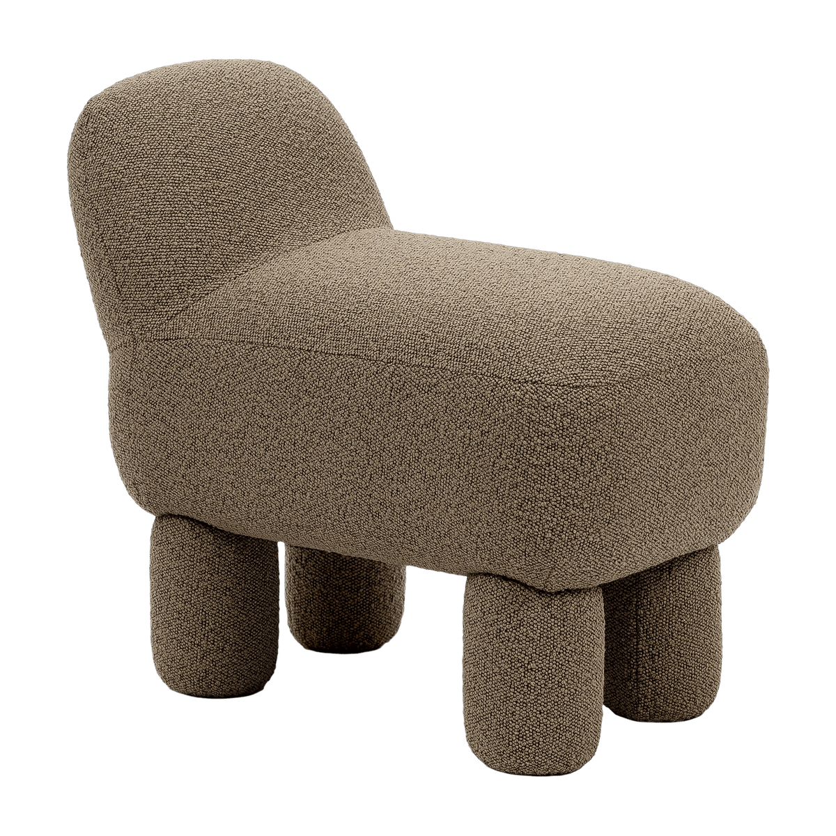 Pouf en polyester recyclé marron 59 cm Lulu - Design House Stockholm - The Cool Republic