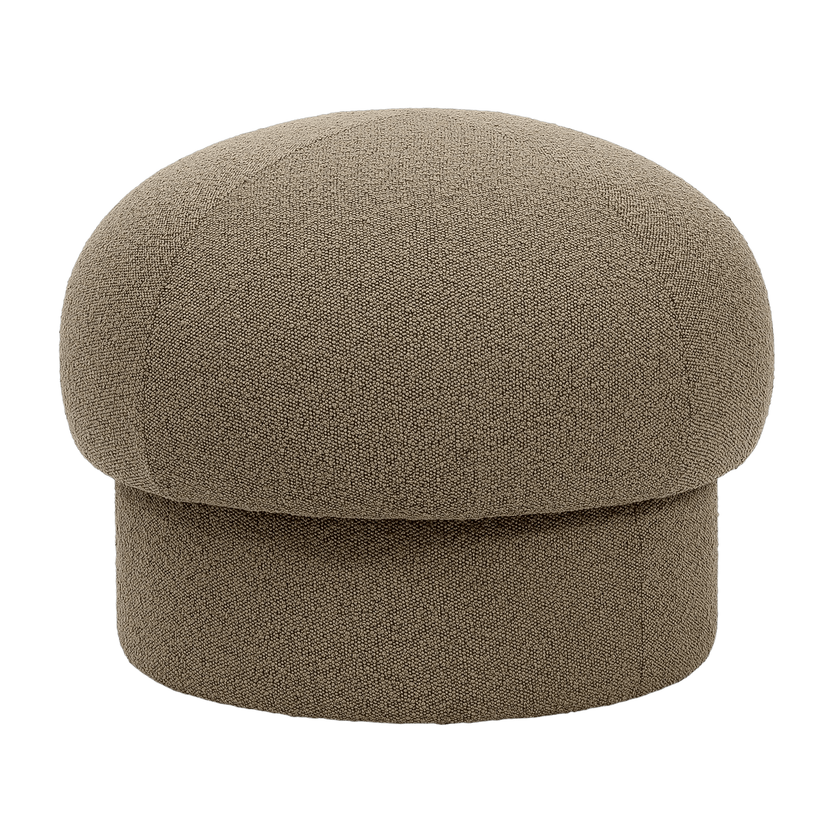 Pouf en polyester recyclé marron 65 cm Uno - Design House Stockholm - The Cool Republic
