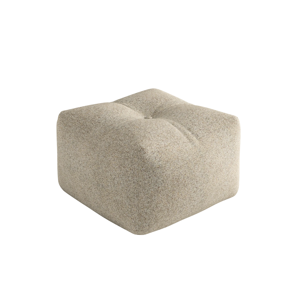 Pouf en polyester sable 50x35cm Buddy - Karup - The Cool Republic