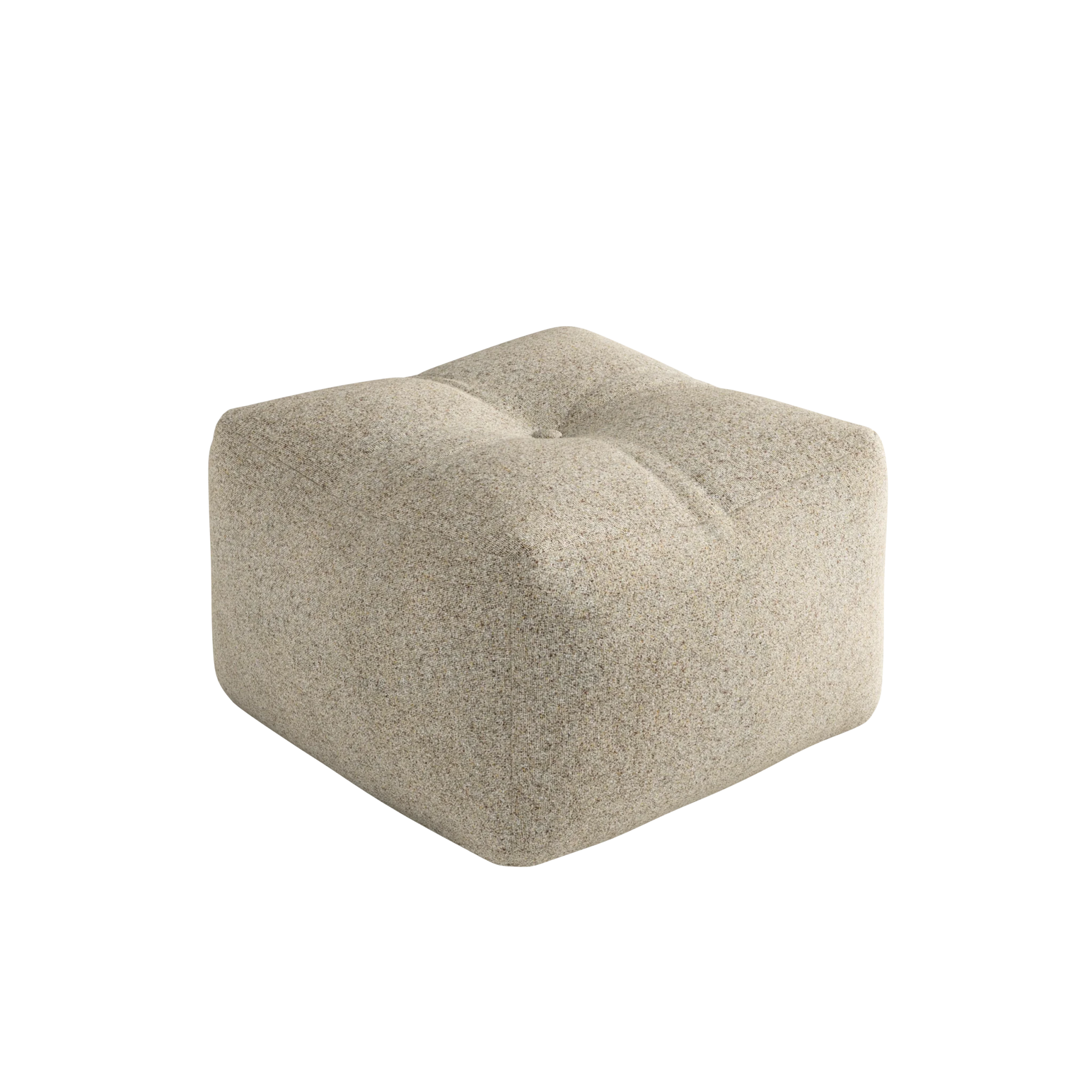 Pouf en polyester sable 50x35cm Buddy - Karup - The Cool Republic
