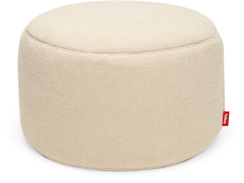 Pouf en sherpa ecru 40 x 70 cm Point - Fatboy - The Cool Republic