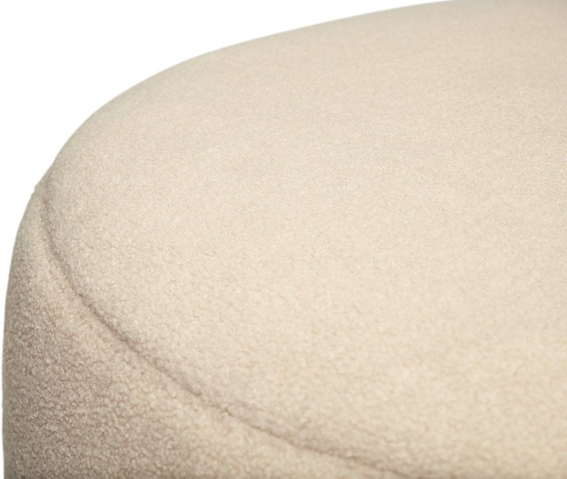 Pouf en sherpa ecru 40 x 70 cm Point - Fatboy - The Cool Republic