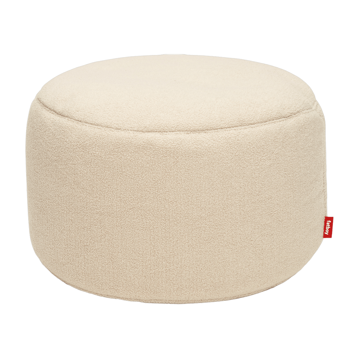 Pouf en sherpa ecru 40 x 70 cm Point - Fatboy - The Cool Republic