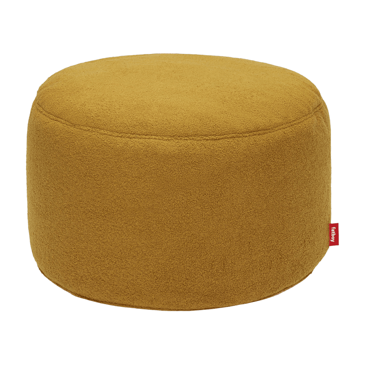 Pouf en sherpa jaune cidre 40 x 70 cm Point - Fatboy - The Cool Republic