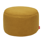 Pouf en sherpa jaune cidre 40 x 70 cm Point - Fatboy - The Cool Republic