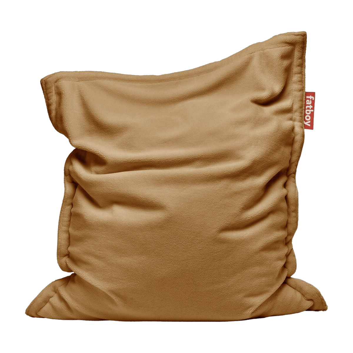 Pouf en tissu beige Slim Teddy Original - Fatboy - The Cool Republic