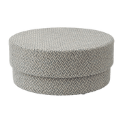 Pouf en tissu bleu Silo large Riviera bleu/Wynwood 8 Wynwood 8 - Normann Copenhagen - The Cool Republic