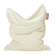 Pouf en tissu écru Slim Teddy Original - Fatboy - The Cool Republic