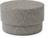 Pouf en tissu gris foncé Silo medium noir/Albagia 201 Albagia 201 - Normann Copenhagen - The Cool Republic