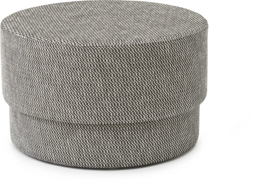 Pouf en tissu gris foncé Silo medium noir/Albagia 201 Albagia 201 - Normann Copenhagen - The Cool Republic