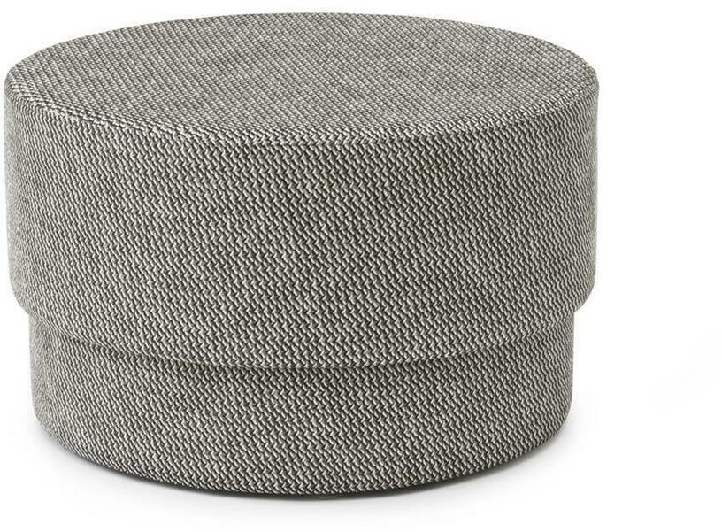 Pouf en tissu gris foncé Silo medium noir/Albagia 201 Albagia 201 - Normann Copenhagen - The Cool Republic