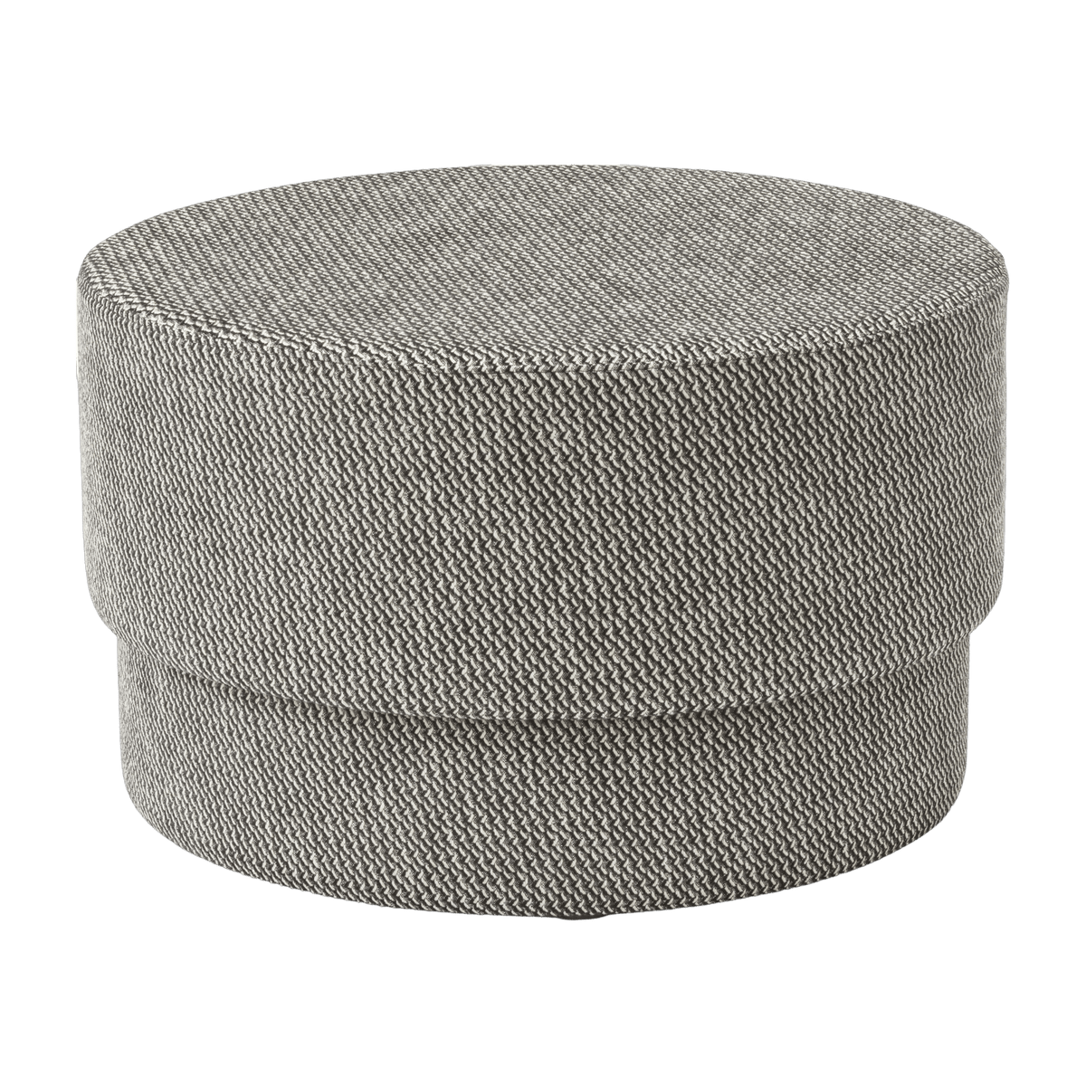 Pouf en tissu gris foncé Silo medium noir/Albagia 201 Albagia 201 - Normann Copenhagen - The Cool Republic