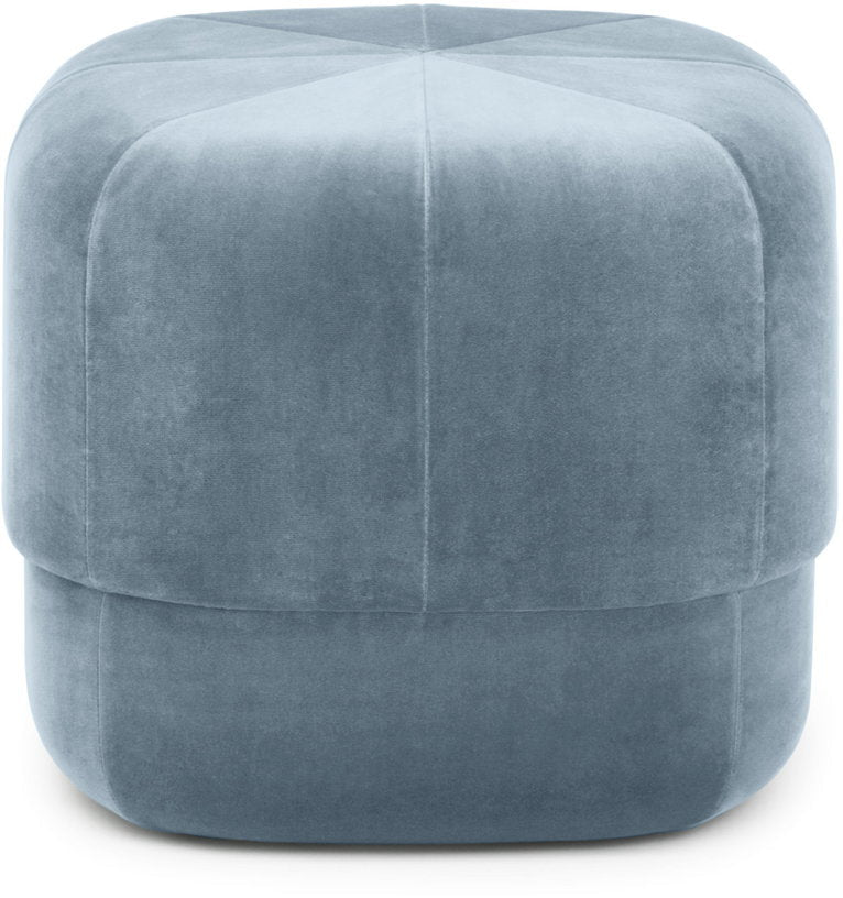 Pouf en velours 46 cm bleu clair Circus Light bleu - Normann Copenhagen - The Cool Republic