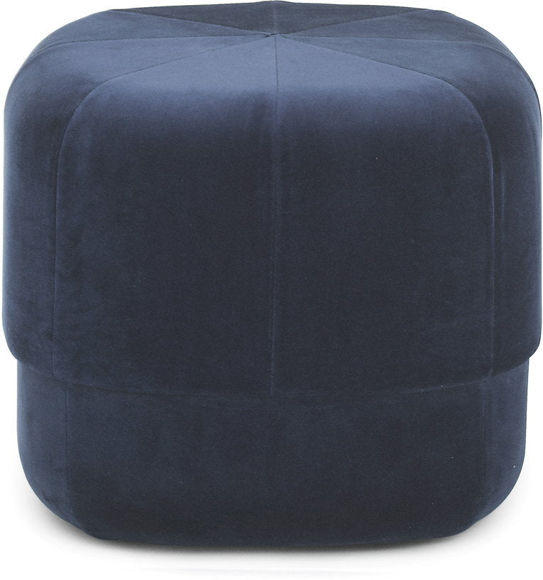 Pouf en velours 46 cm bleu foncé Circus foncé bleu - Normann Copenhagen - The Cool Republic