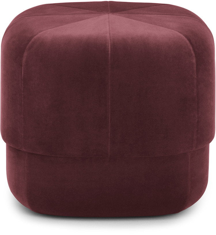 Pouf en velours 46 cm bordeaux Circus foncé rouge - Normann Copenhagen - The Cool Republic