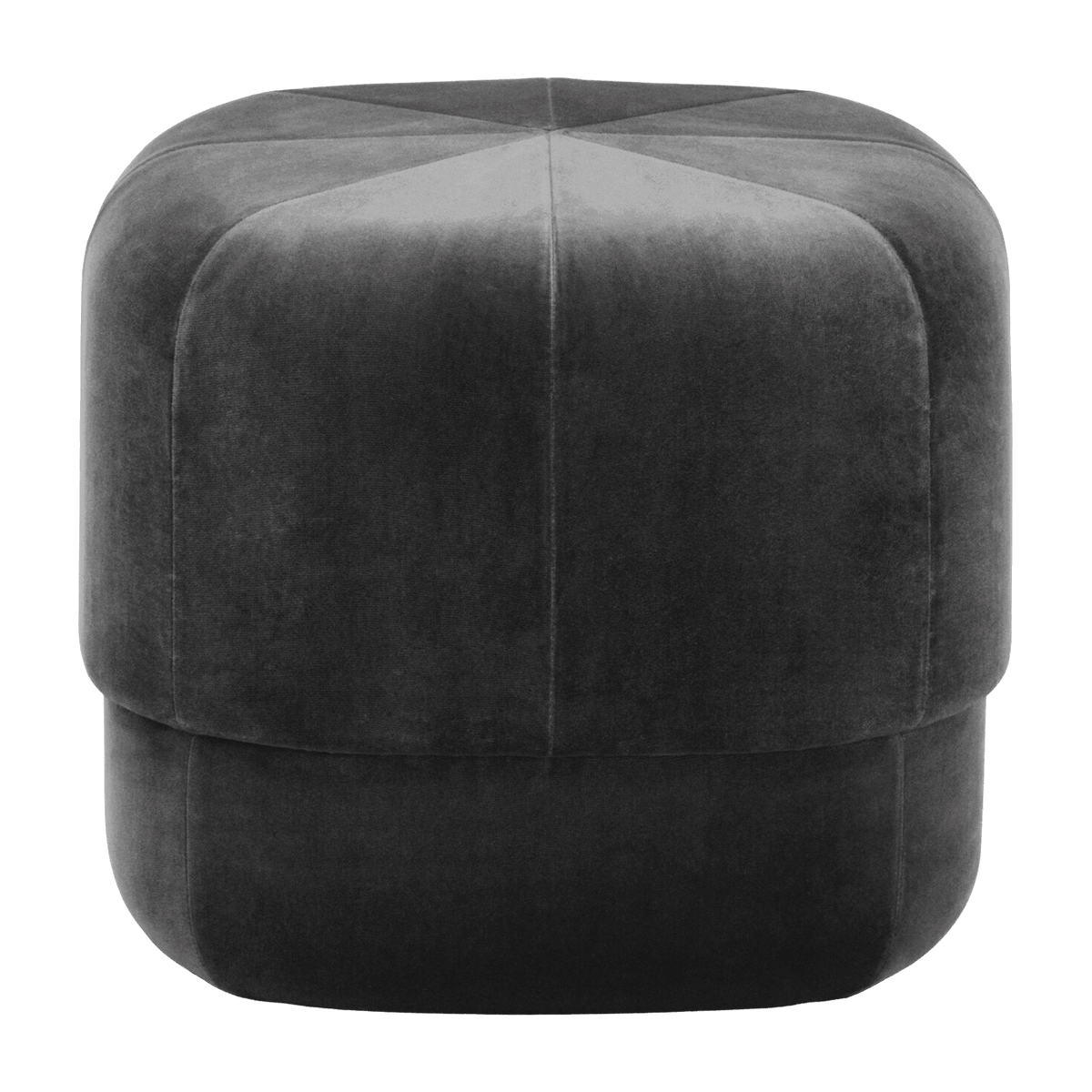 Pouf en velours 46 cm gris Circus Grey - Normann Copenhagen - The Cool Republic