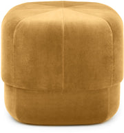 Pouf en velours 46 cm jaune Circus Yellow - Normann Copenhagen - The Cool Republic