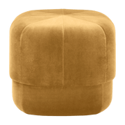 Pouf en velours 46 cm jaune Circus Yellow - Normann Copenhagen - The Cool Republic