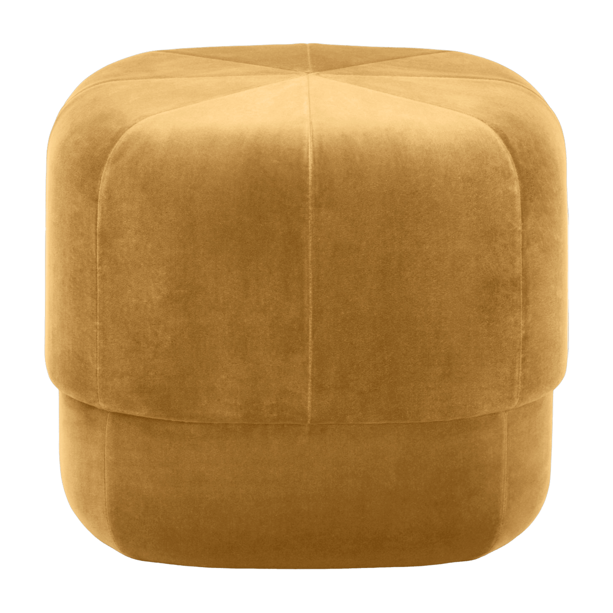 Pouf en velours 46 cm jaune Circus Yellow - Normann Copenhagen - The Cool Republic