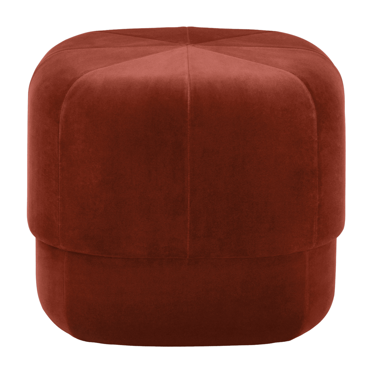 Pouf en velours 46 cm rouge Circus Rust - Normann Copenhagen - The Cool Republic