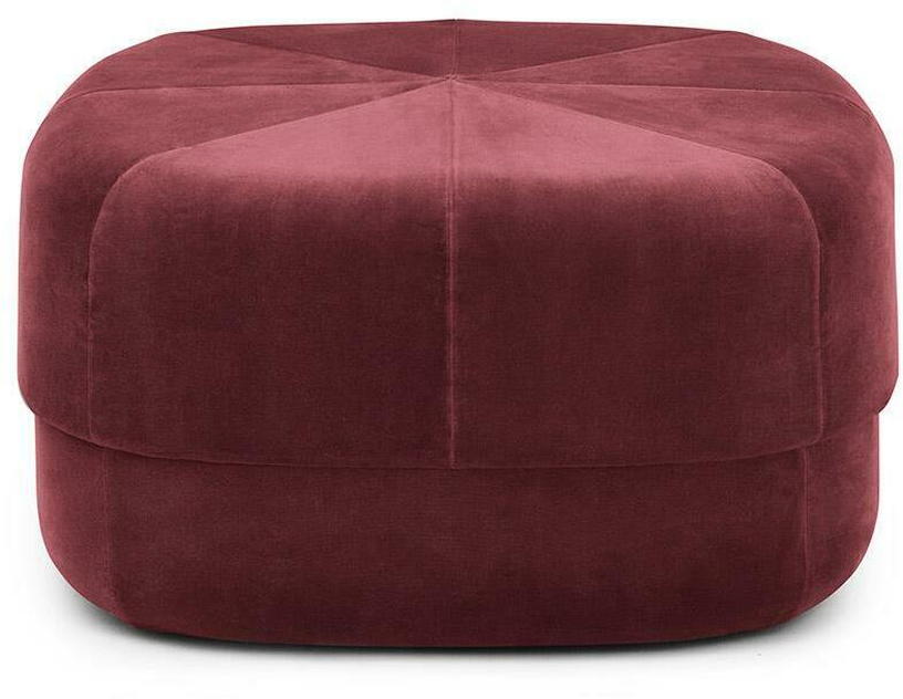 Pouf en velours 65 cm bordeaux Circus foncé rouge - Normann Copenhagen - The Cool Republic