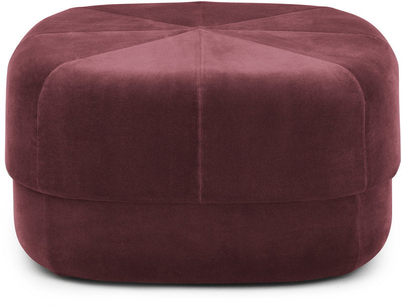 Pouf en velours 65 cm bordeaux Circus foncé rouge - Normann Copenhagen - The Cool Republic