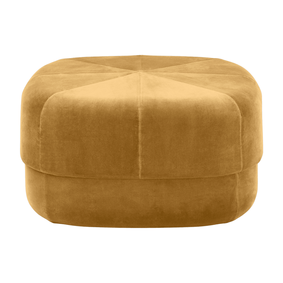 Pouf en velours 65 cm jaune Circus Yellow - Normann Copenhagen - The Cool Republic
