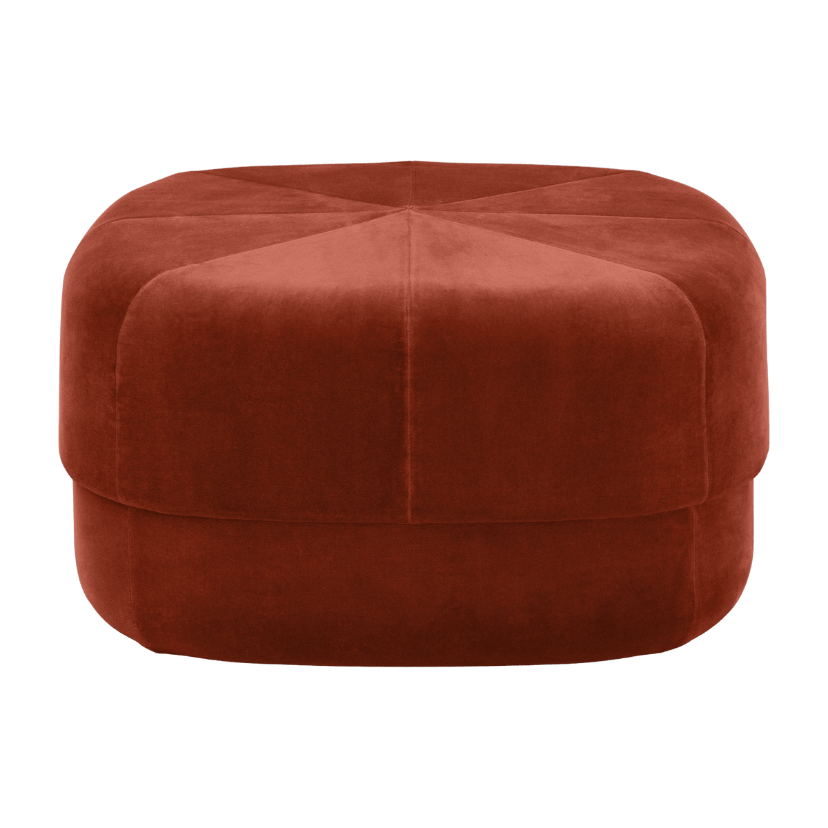 Pouf en velours 65 cm rouge Circus Rust - Normann Copenhagen - The Cool Republic