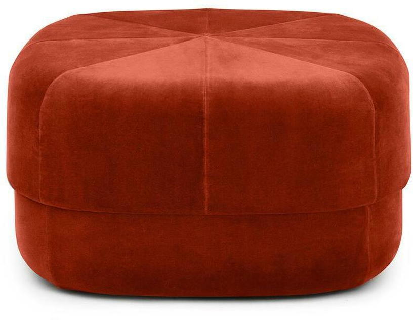 Pouf en velours 65 cm rouge Circus Rust - Normann Copenhagen - The Cool Republic