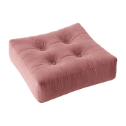 Pouf en velours côtelé rose sorbet More - Karup Design - The Cool Republic