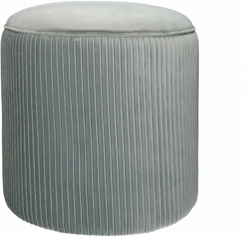 Pouf en velours gris Mucha - Pomax - The Cool Republic
