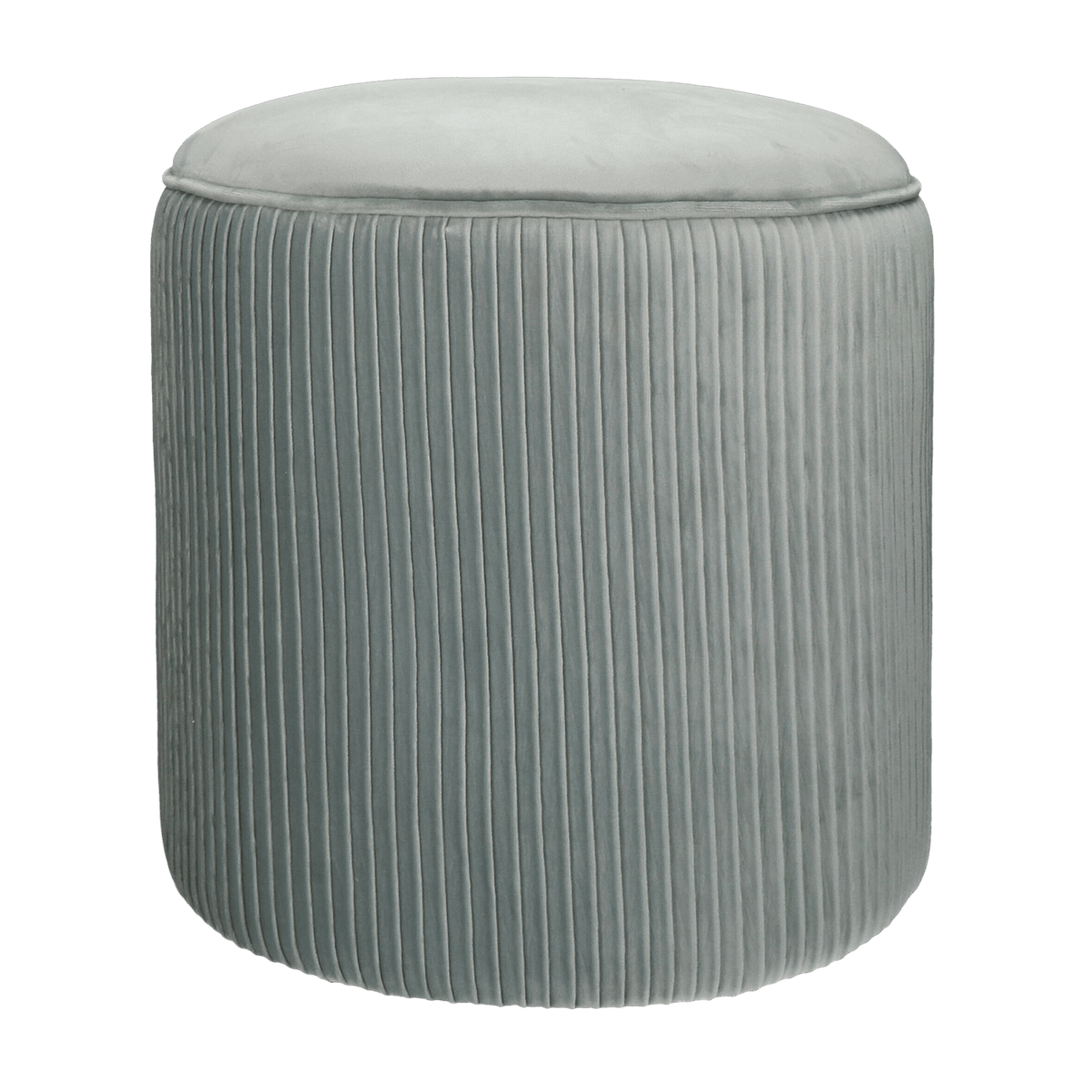 Pouf en velours gris Mucha - Pomax - The Cool Republic