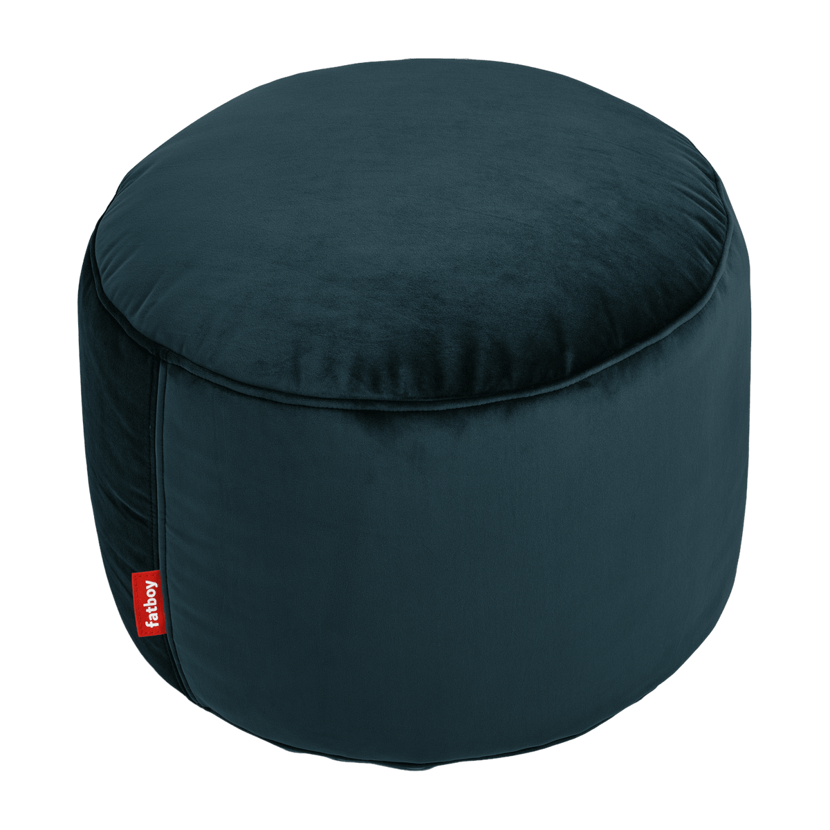 Pouf en velours pétrole Point - Fatboy - The Cool Republic