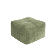 Pouf en velous strié kaki 50x35cm Buddy - Karup - The Cool Republic