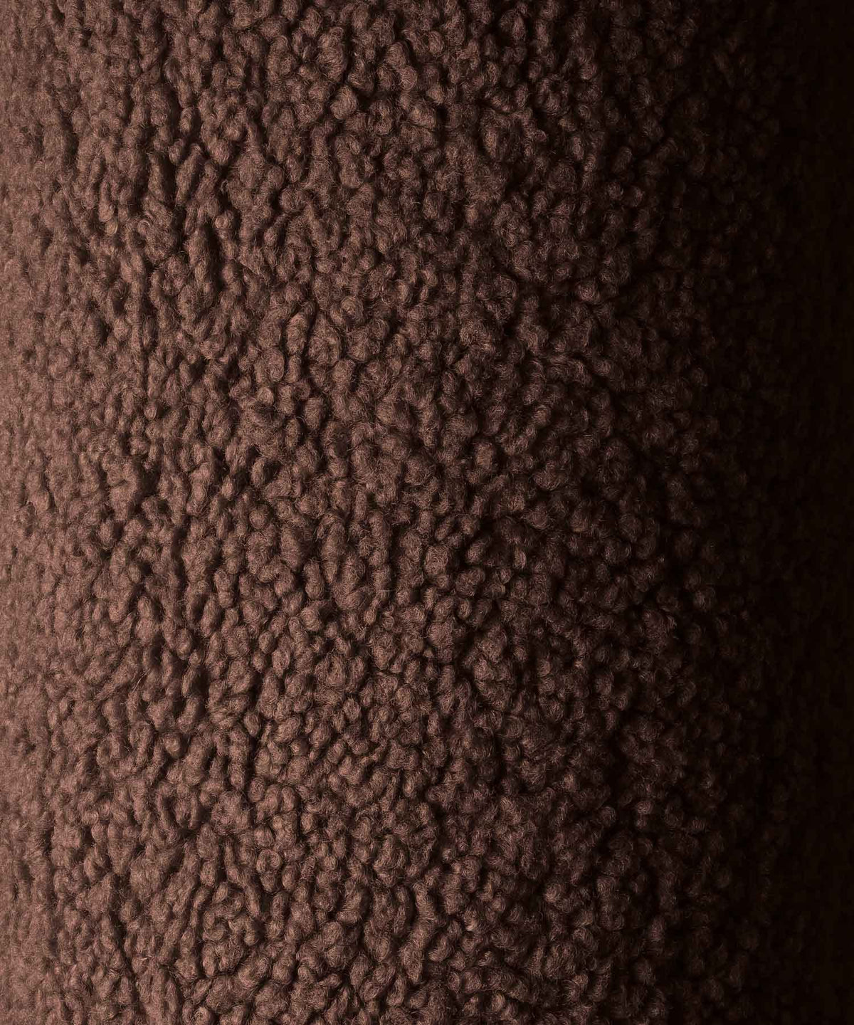Pouf et repose-pieds en teddy bouclé marron 60x70x42cm Bear - Wigiwama — vue 6