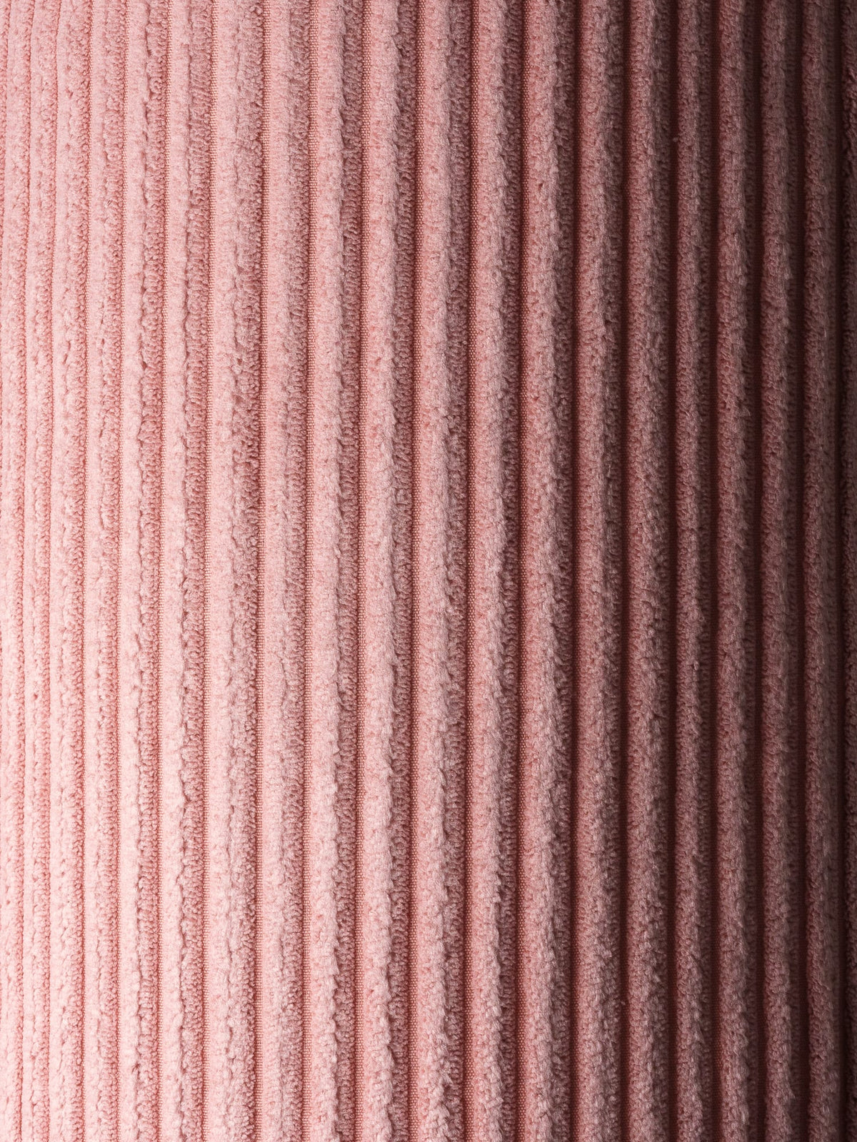 Pouf et repose-pieds en velours côtelé rose 70x80x50cm Poire - Wigiwama — vue 3