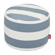 Pouf extérieur rayé bleu océan Point Outdoor - Fatboy - The Cool Republic
