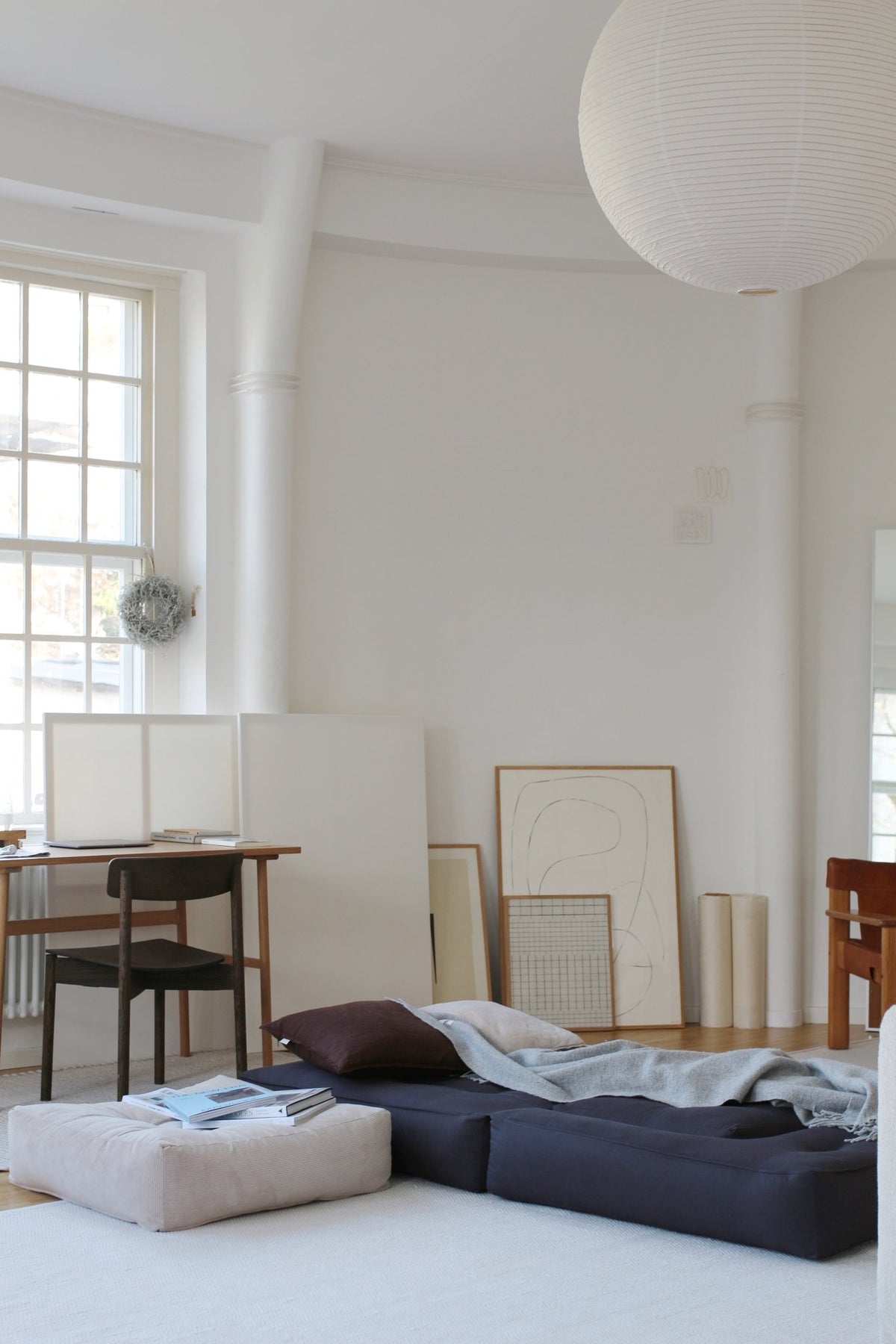 Pouf fauteuil convertible en coton mocca 95x90x42cm Cube - Karup Design - The Cool Republic